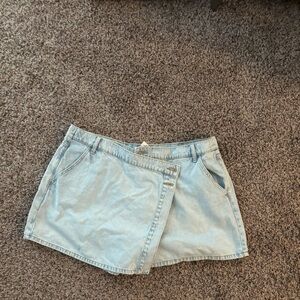 ARULA Light Blue Denim Skort